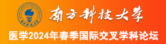 插逼视频大鸡巴视频南方科技大学医学2024年春季国际交叉学科论坛